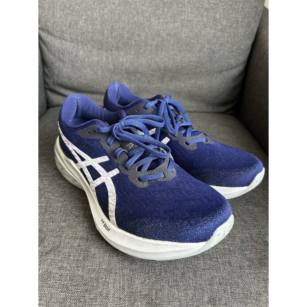 Asics‎ Dynablast 3 Shoes Womens Size 8.5 Blue White Running Sneaker 1012B289